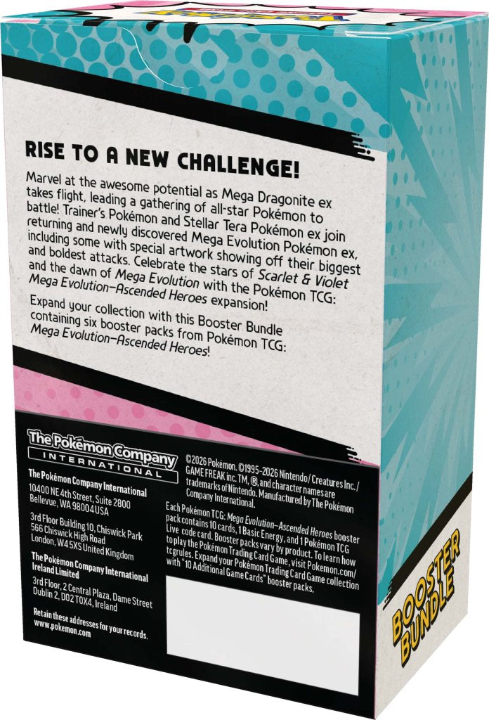 Pokémon TCG: Mega Evolution— Ascended Heroes Booster Bundle
