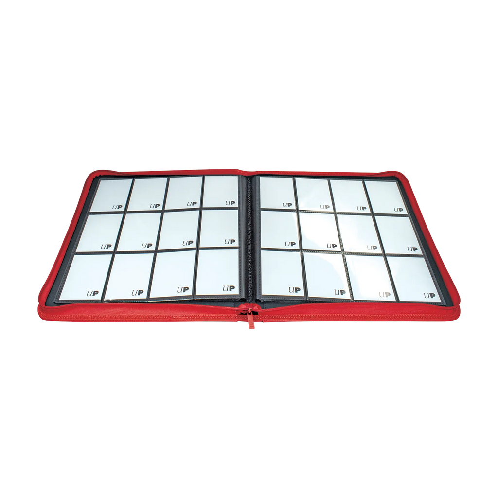 Ultra Pro Vivid 12-Pocket Zippered Pro-Binder - Red