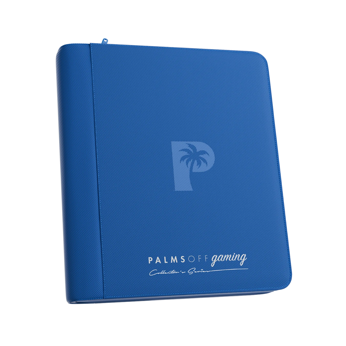 Palms Off Gaming - Collector's Series Top Loader Zip Binder - 4 Pocket - Blue
