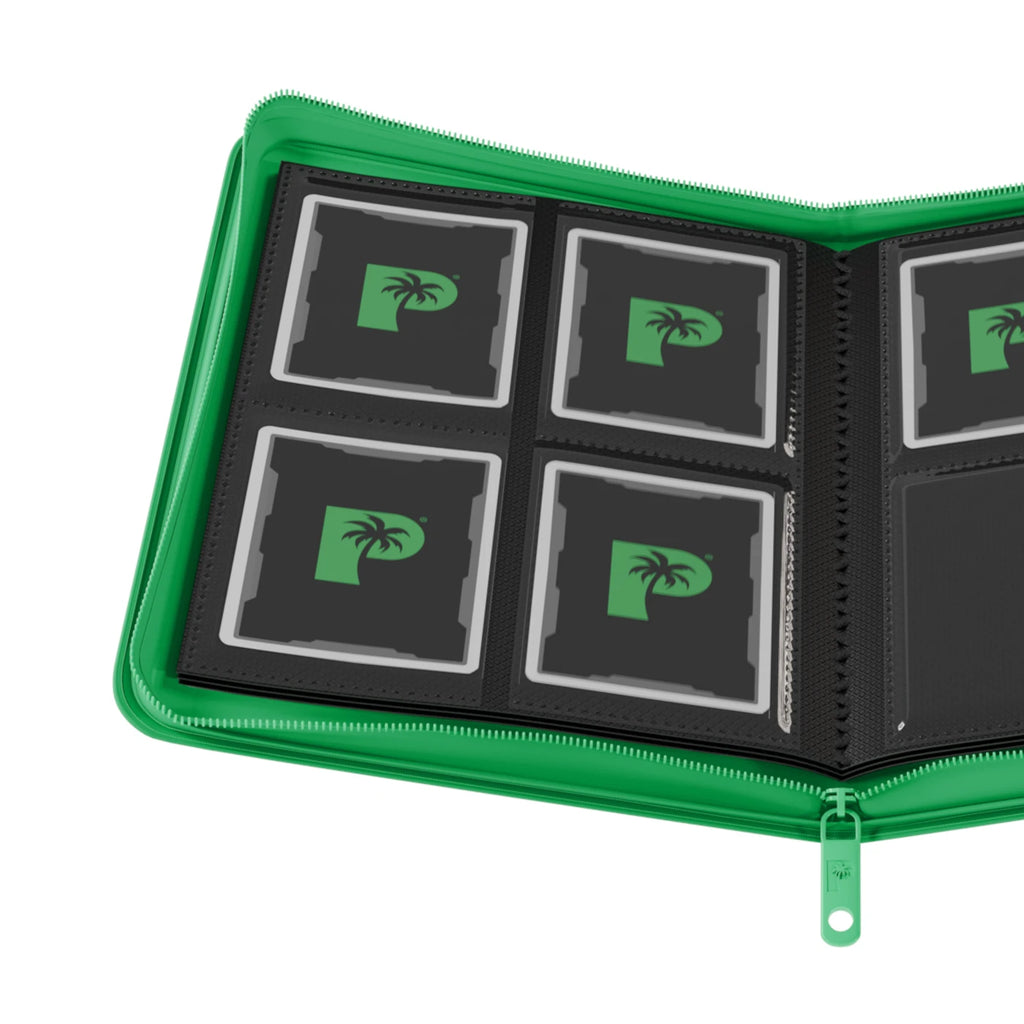 Palms Off Gaming - Collector's Series 4 Pocket Zip Binder - Green