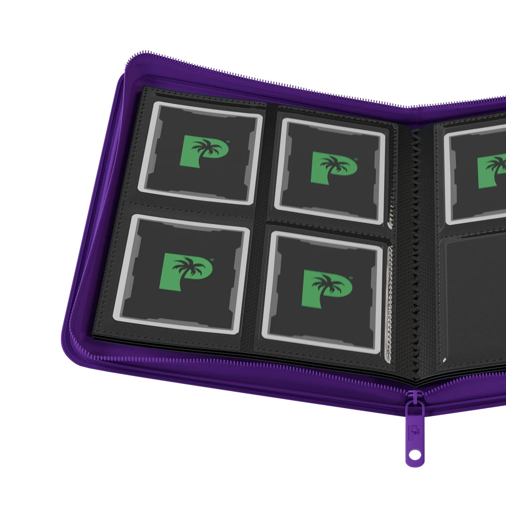 Palms Off Gaming - Collector's Series 4 Pocket Zip Binder - Purple