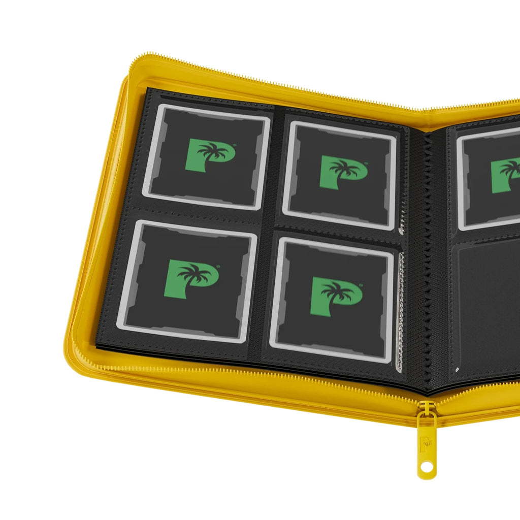 Palms Off Gaming - Collector's Series 4 Pocket Zip Binder - Yellow