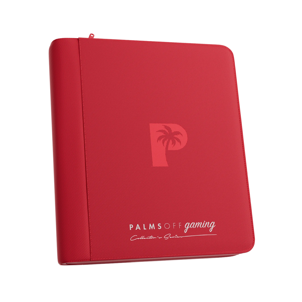 Palms Off Gaming - Collector's Series Top Loader Zip Binder - 4 Pocket - Red