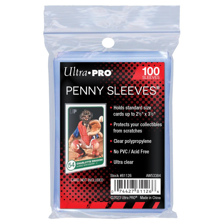 ULTRA PRO - CARD SLEEVE - 2-1/2" X 3-1/2" Soft Card Sleeves (PK100)