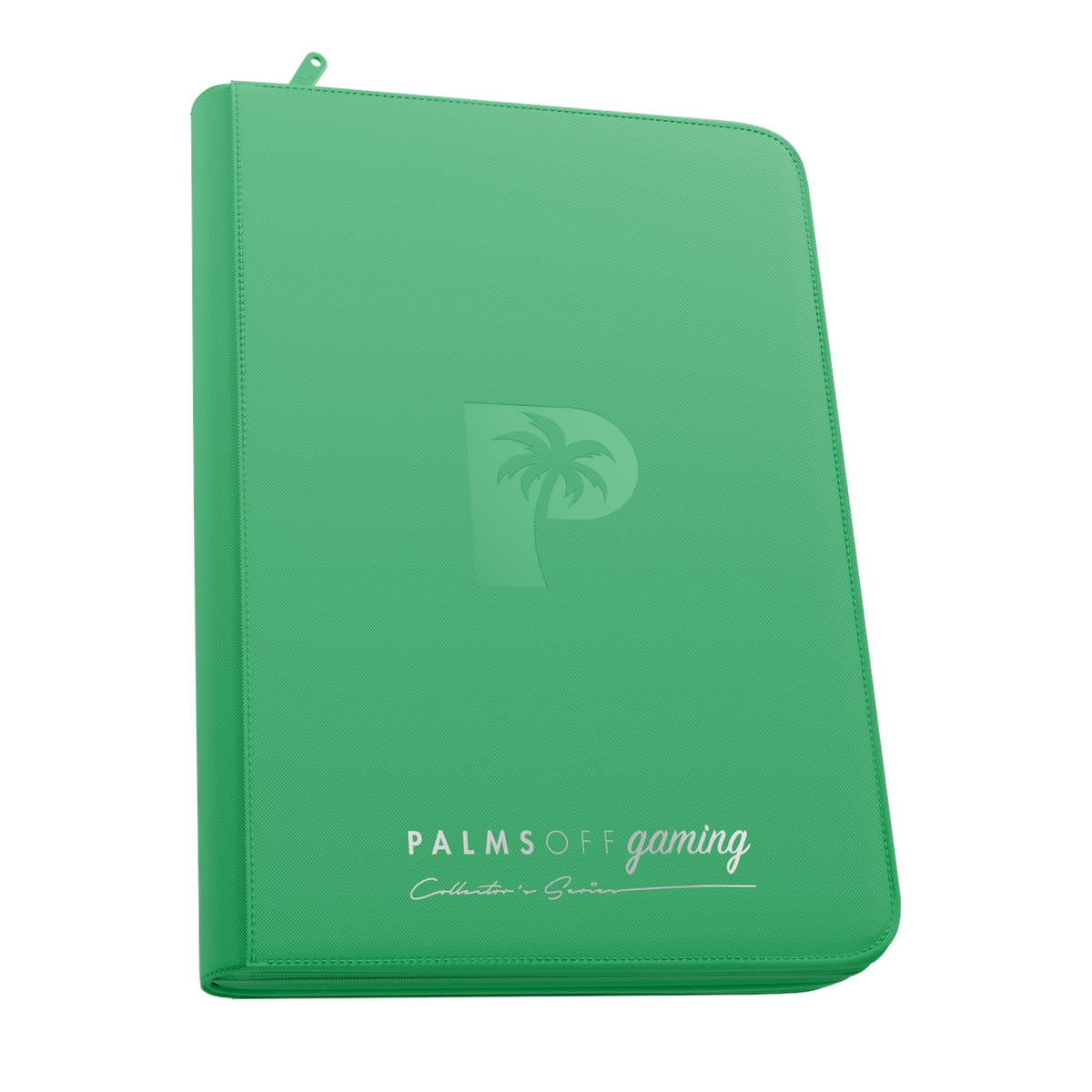 Palms Off Gaming - Collector's Series Top Loader Zip Binder - 9 Pocket - Green
