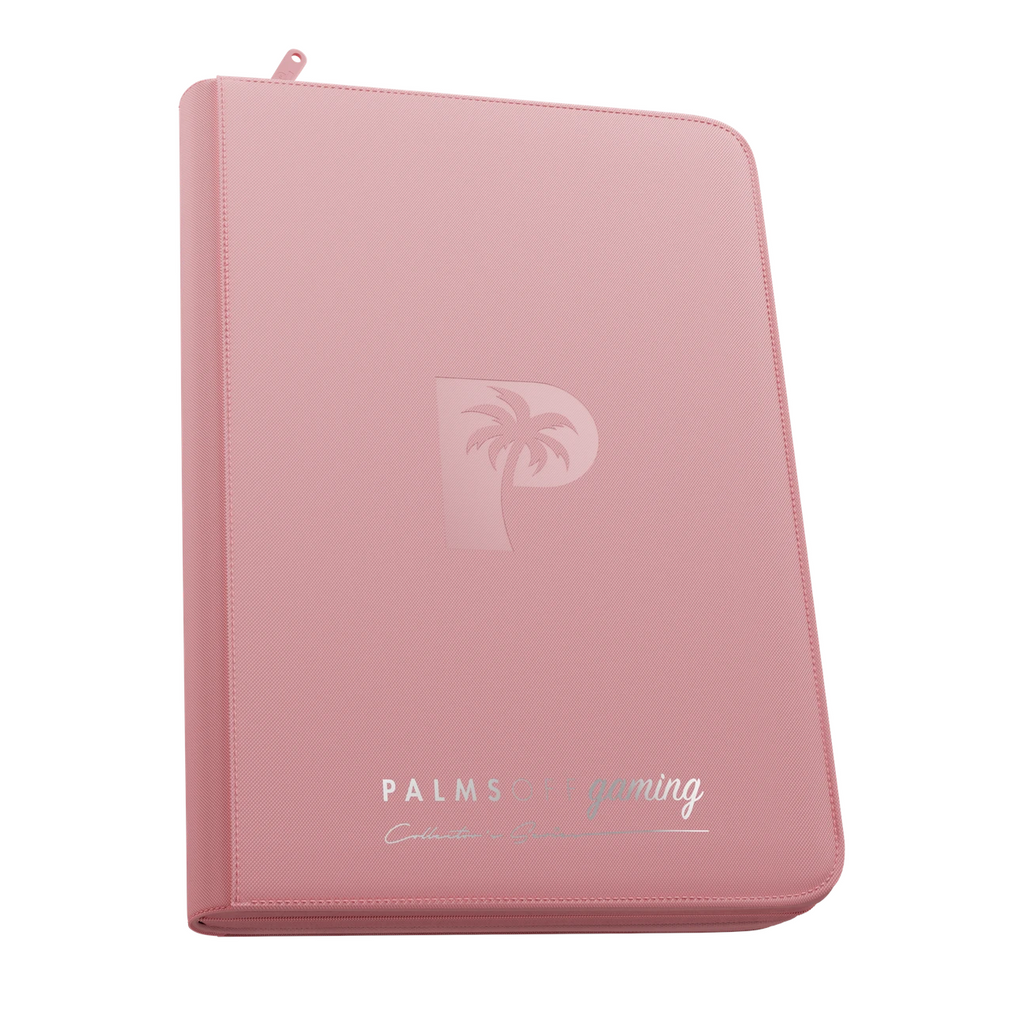 Palms Off Gaming - Collector's Series Top Loader Zip Binder - 9 Pocket - Pink
