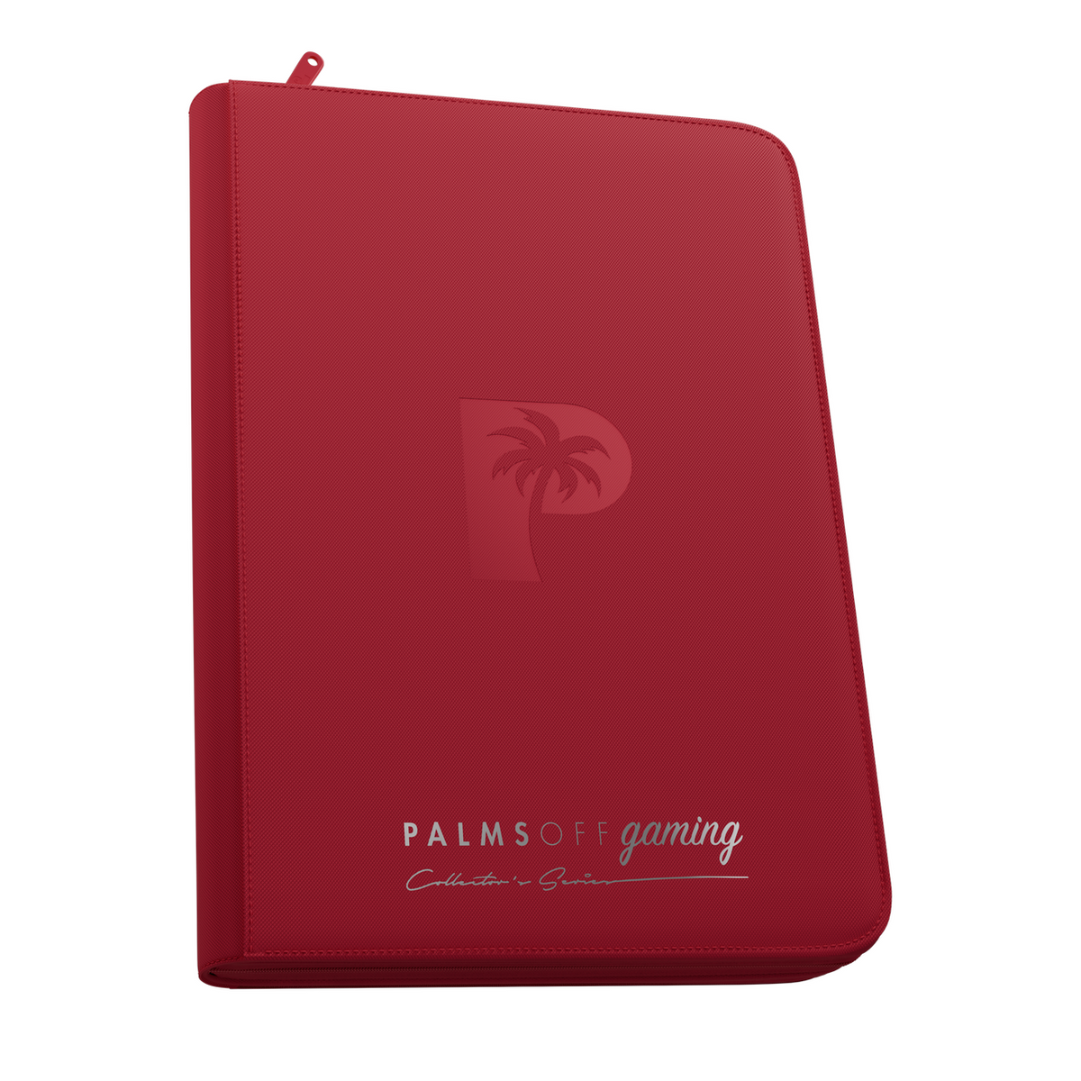 Palms Off Gaming - Collector's Series Top Loader Zip Binder - 9 Pocket - Red