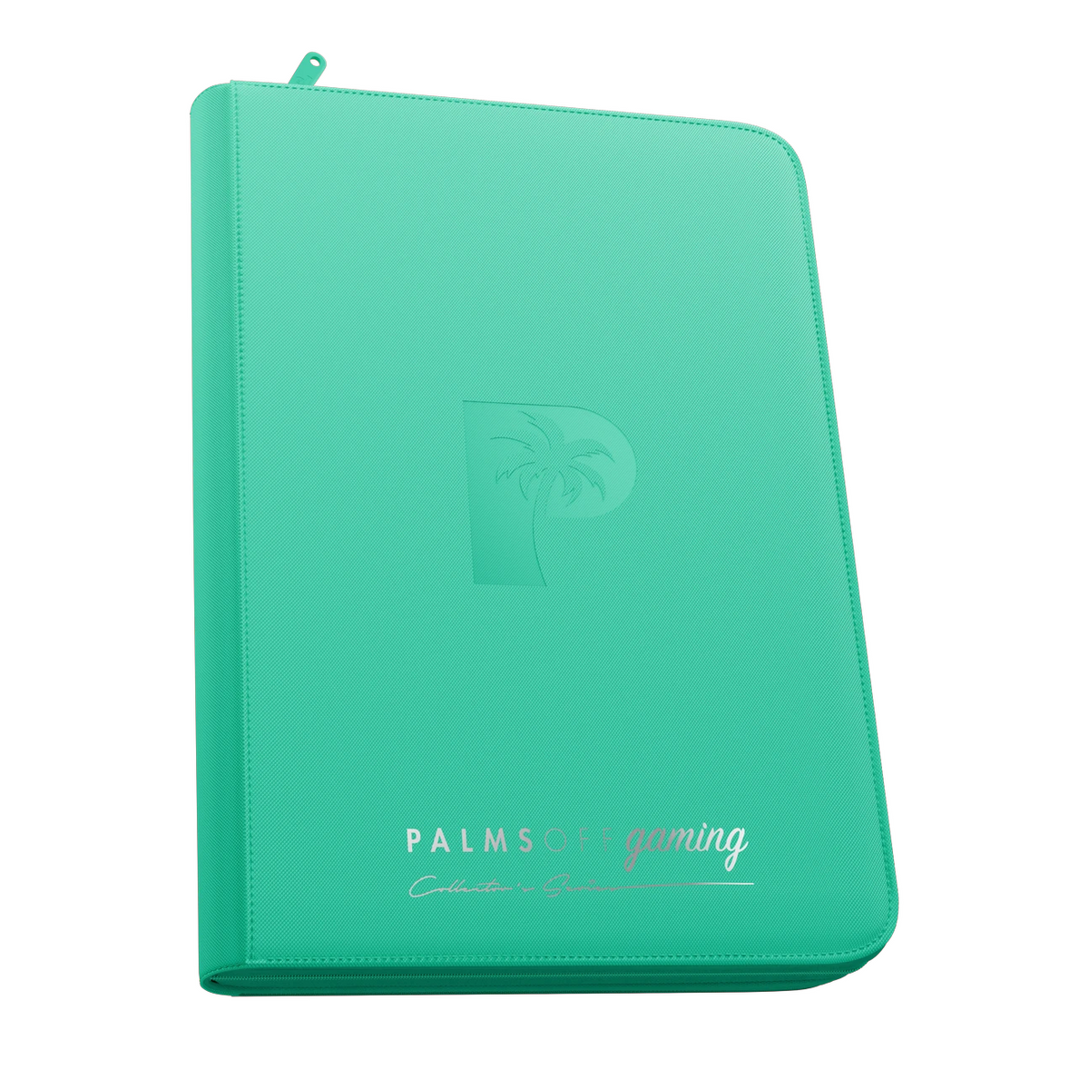 Palms Off Gaming - Collector's Series Top Loader Zip Binder - 9 Pocket - Turquoise