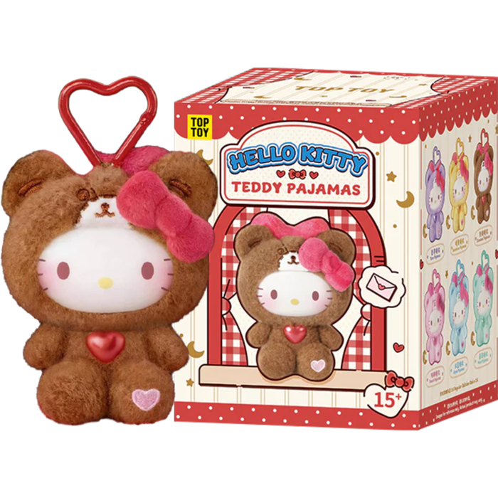 Hello Kitty & Friends - Pajamas Blind Box Plush Keychain (Single Unit)