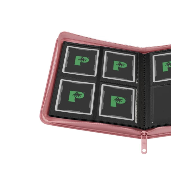 Palms Off Gaming - Collector's Series 4 Pocket Zip Binder - Pink
