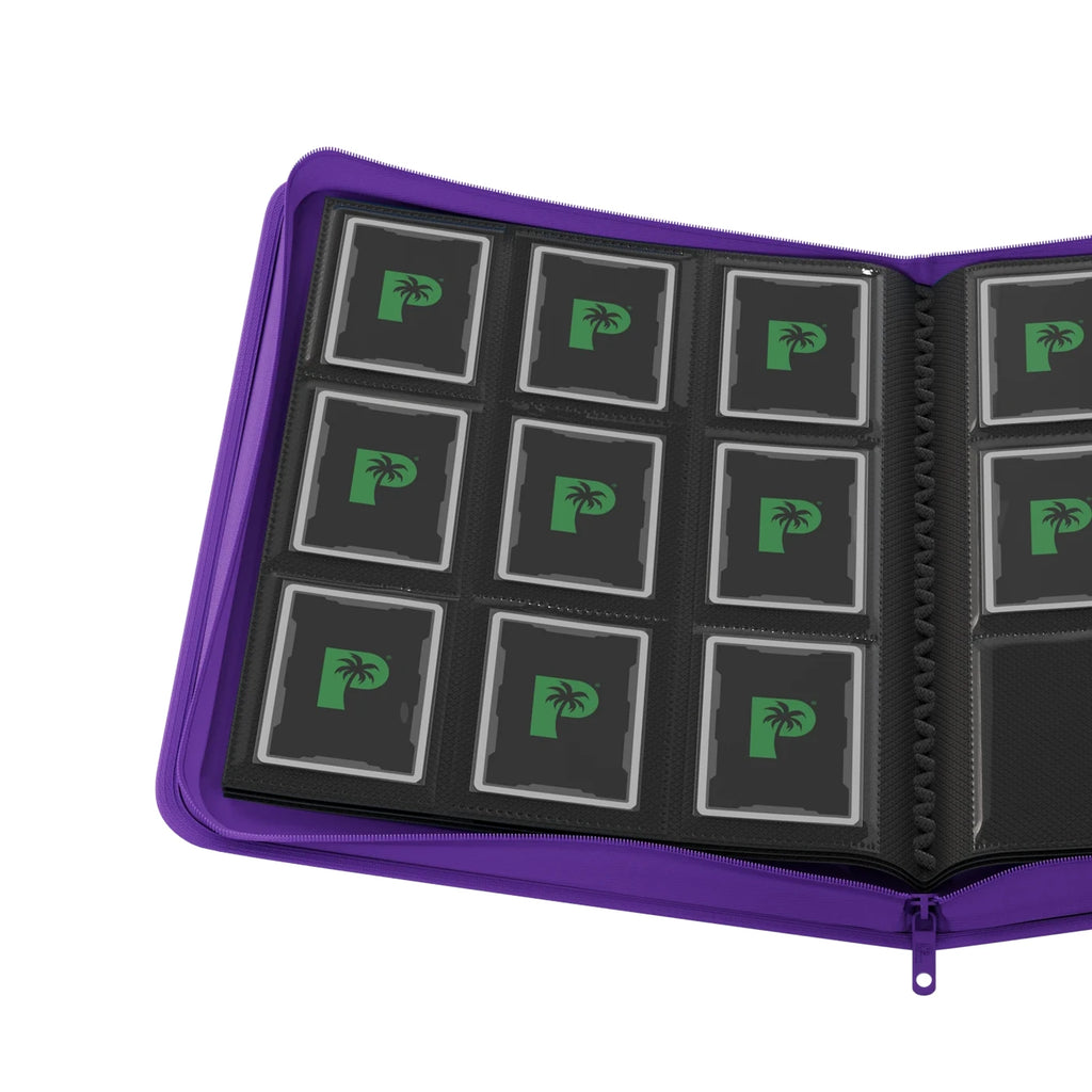Palms Off Gaming - Collector's Series 9 Pocket Zip Binder - Purple