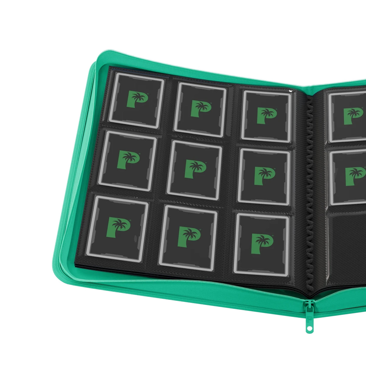 Palms Off Gaming - Collector's Series 9 Pocket Zip Binder - Turquoise