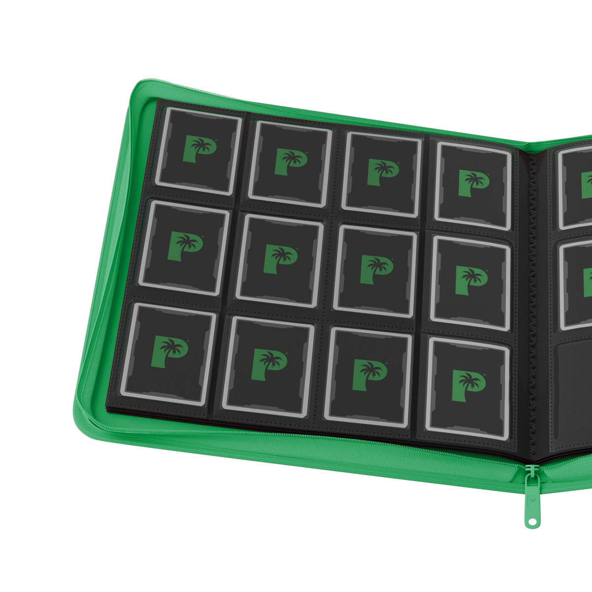 Palms Off Gaming - Collector's Series 12 Pocket Zip Binder - Green