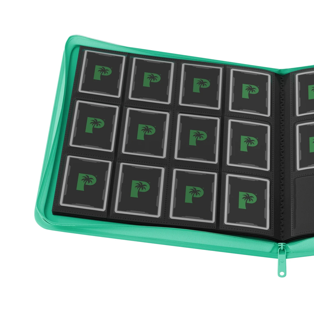 Palms Off Gaming - Collector's Series 12 Pocket Zip Binder - Turquoise