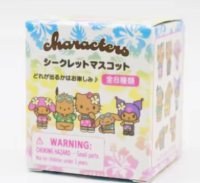 Sanrio Characters Blind Box Toys Dark Skin Hawaii Vacation
