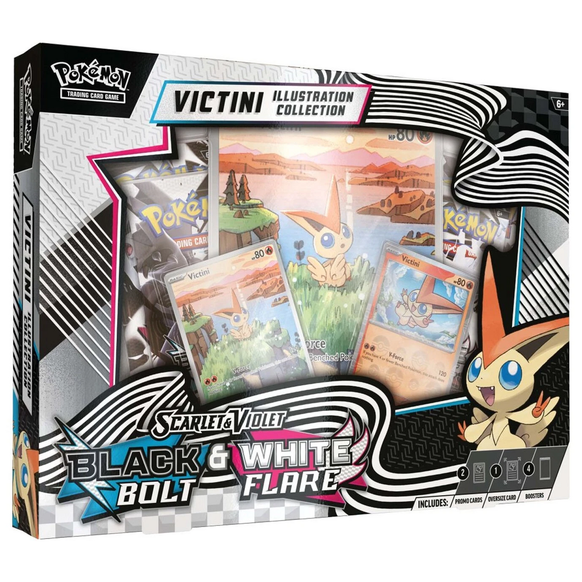 Pokemon TCG Black Bolt & White Flare Victini Illustration Collection