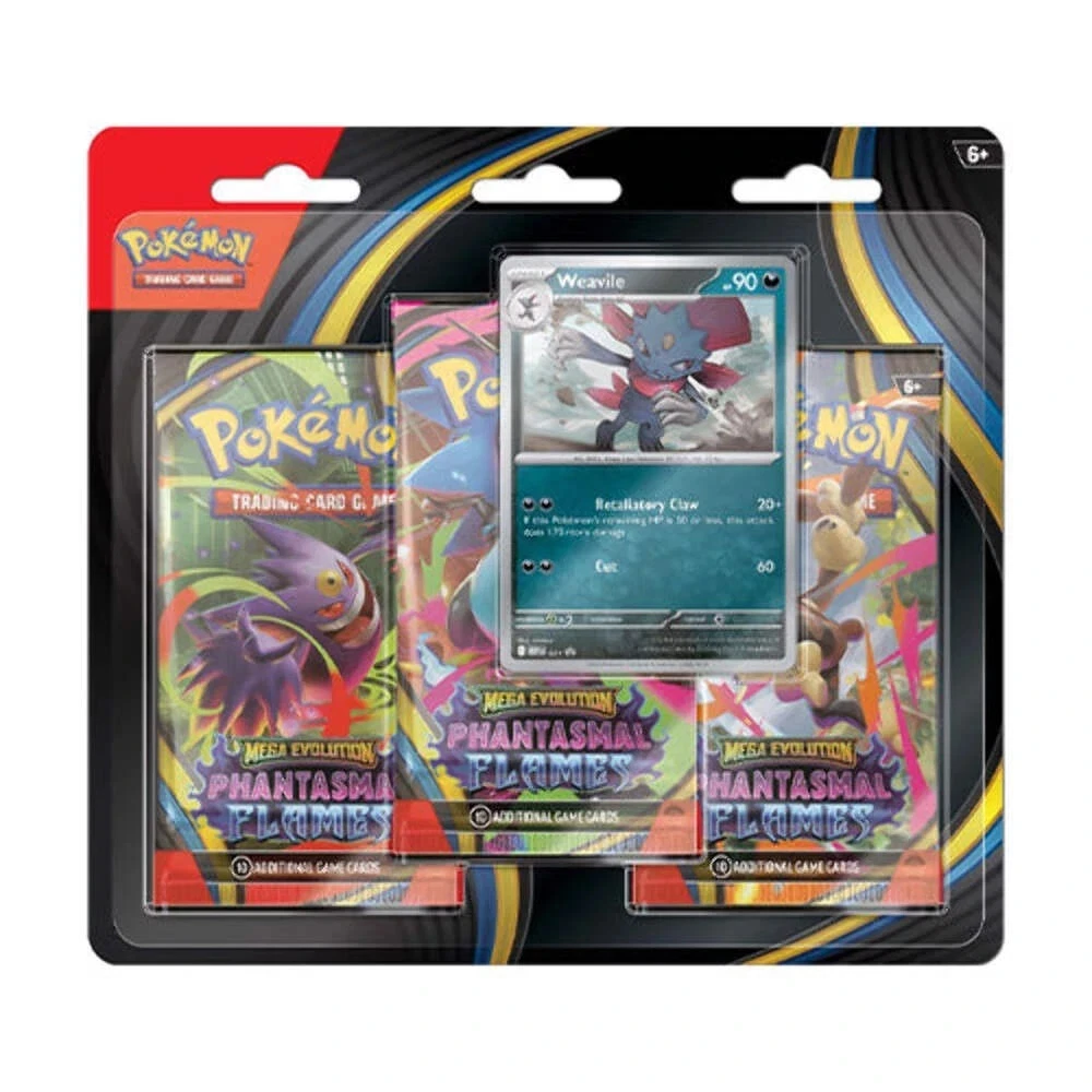 Pokemon TCG Phantasmal Flames 3 Pack Blister