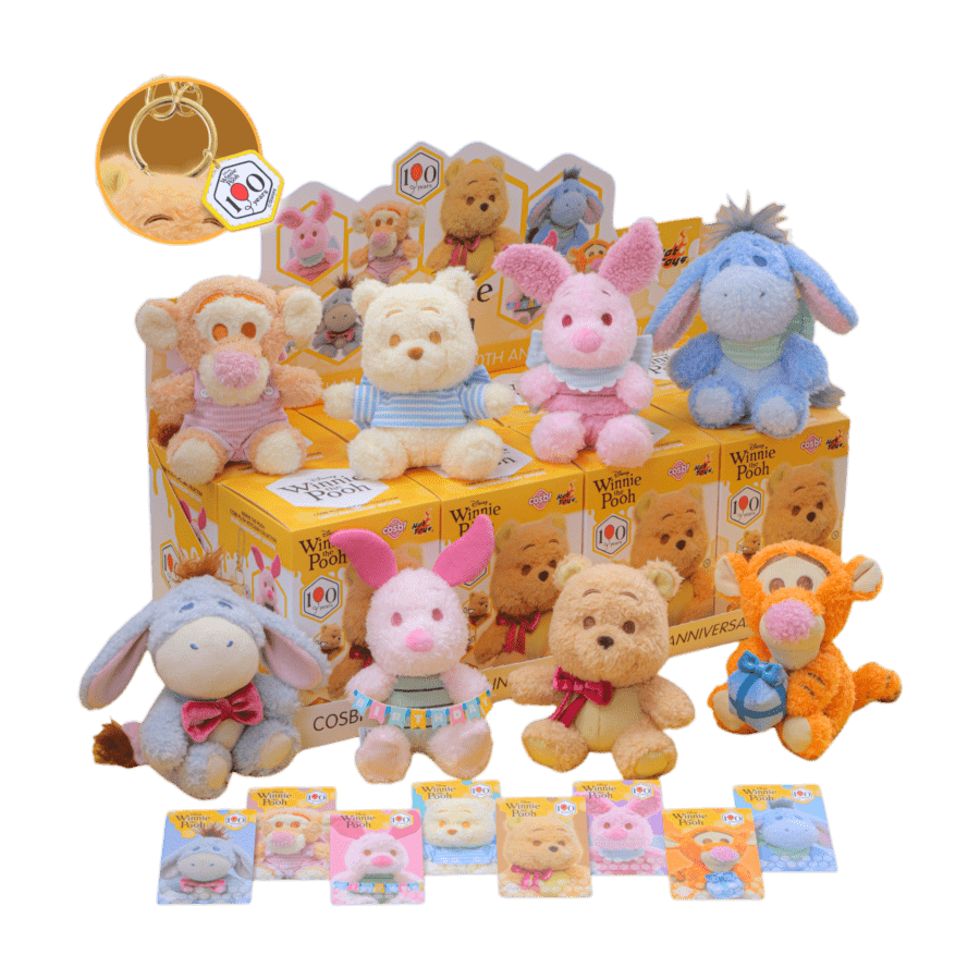 Winnie The Pooh - Winnie 100th Ann Cosbi Plush Keychain