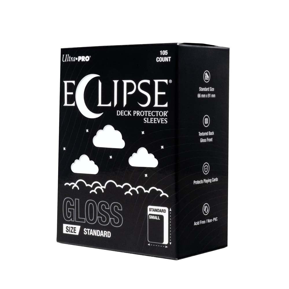 Ultra Pro - Eclipse Gloss Standard Deck Protector Sleeves: Arctic White - 105ct