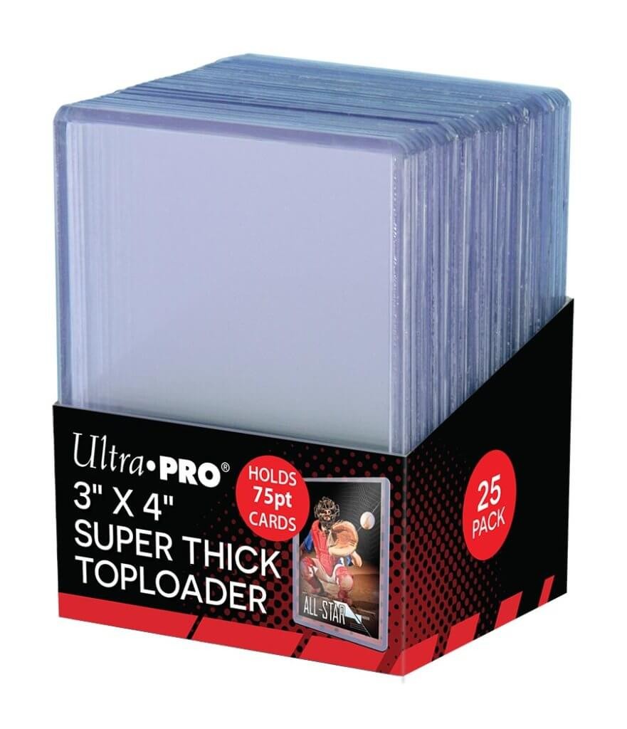 Ultra Pro Toploader - 3 x 4 Thick 75pt Clear 25ct