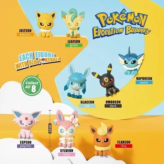 Pokemon Eevee Evolution Buddies Capsule Toy