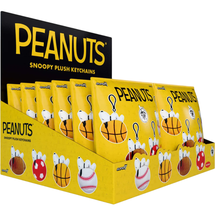 Peanuts Snoopy Sports Plush Keychain