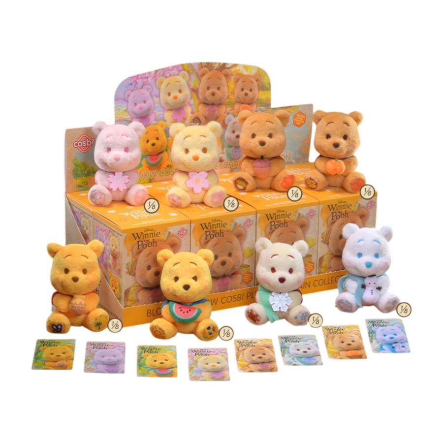 Winnie the Pooh Boom To Snow Cosbi Plush Keychain