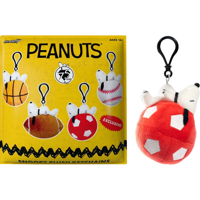 Peanuts Snoopy Sports Plush Keychain