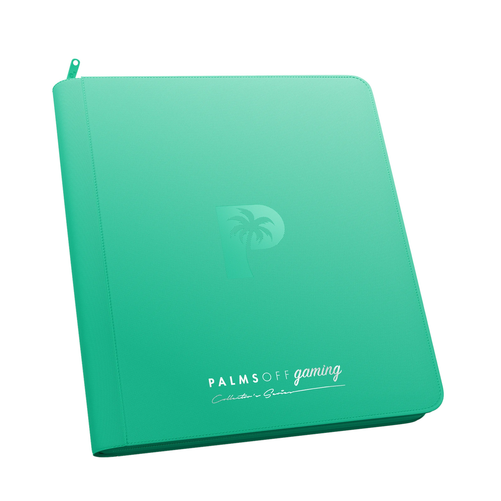 Palms Off Gaming - Collector's Series 12 Pocket Zip Binder - Turquoise